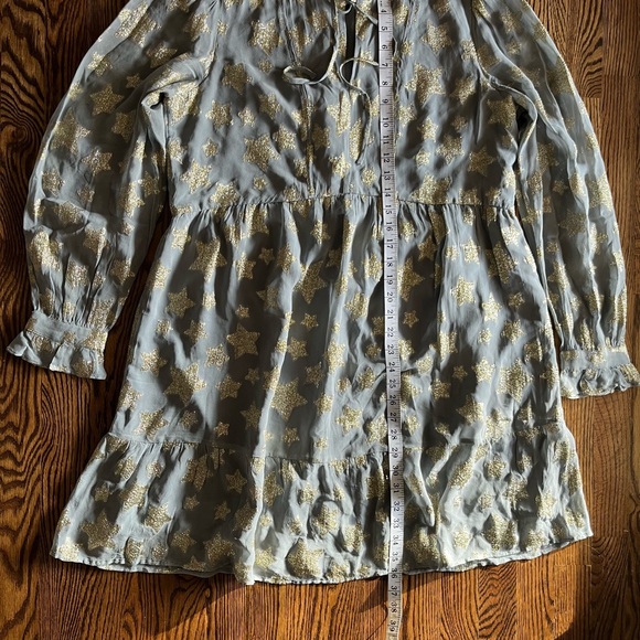 LOFT Shimmer Star Tiered Dress Size L - Picture 6 of 6